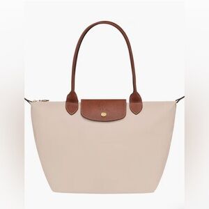 NWOT Longchamp Large Le Pilage Tote in Paper